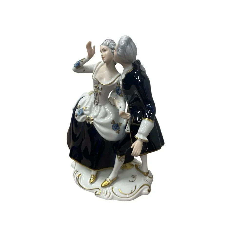 Vintage Royal Dux Bohemia Porcelain Dancing Figurine Czech Republic # 137 25